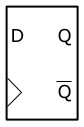 D Flip-Flop logic symbol