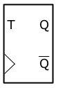 T Flip-Flop logic symbol