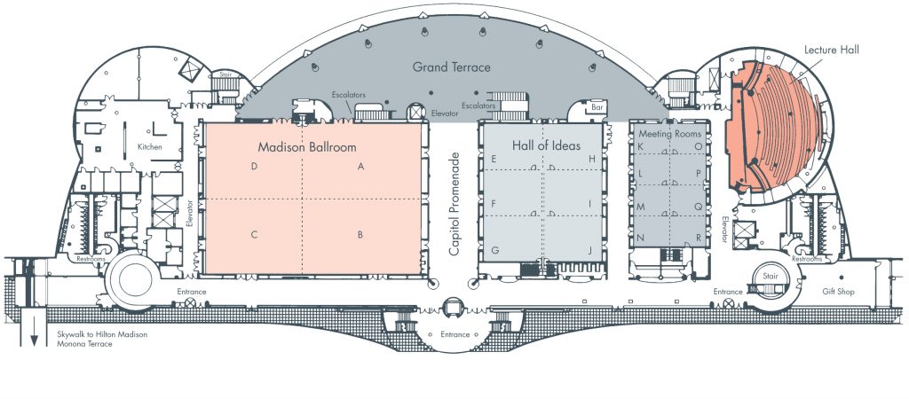 Monona Terrace 3rd floor floorplan