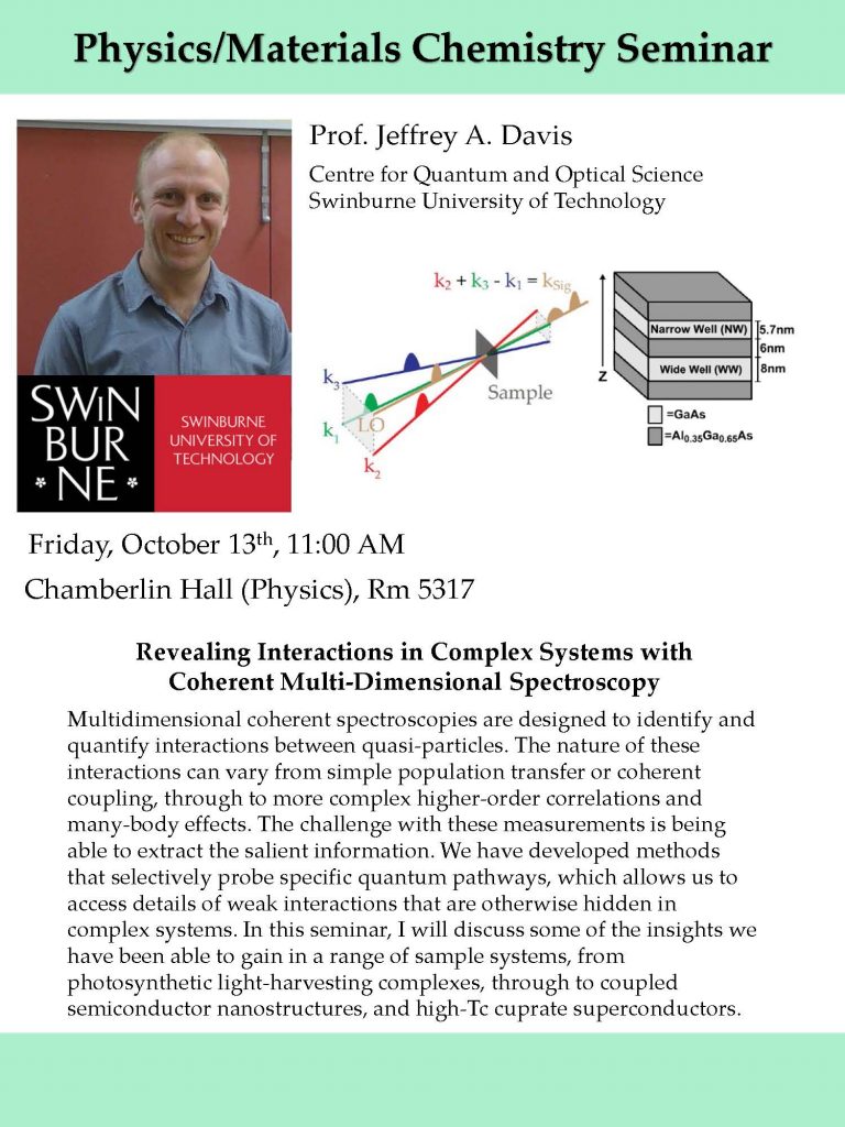 10/13 Herb Seminar Physics/Material Chemistry Department of Physics