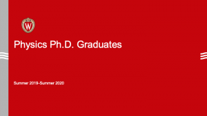 intro slide for the grad student graduates