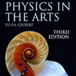textbook cover that says Physics in the Arts, has a coiled shell, and has Pupa's name on it
