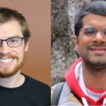 a composite photo showing profile pictures of Keith Bechtol and Victor Brar
