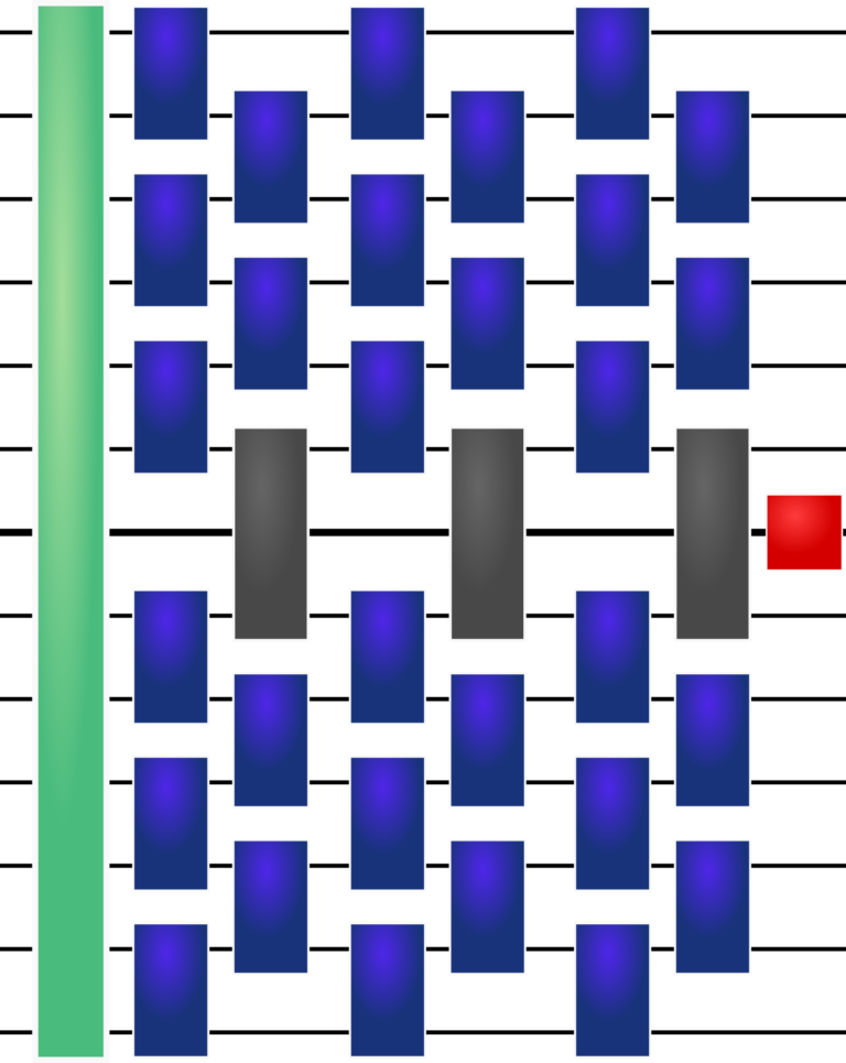 A quantum circuit emulating the Kondo model